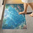 thumbnail image 6 of Toilet Rug U-Shaped Bathroom Rugs Non-Slip Soft Plush Machine Washable Contour Bath Mat Summer Undersea Landscape 24x20, 6 of 9