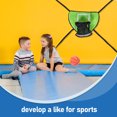 thumbnail image 3 of HONMEET 1 Set Yard Basketball Game With Trampoline Basketball Hoop In Light Green Material, 3 of 7