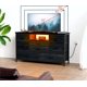 thumbnail image 3 of 8-cajón mesa de TV con power outlet & led long cómoda con wood top para 55in tv ideal para para dormitorio sala de estar o closet almacenamiento, 3 of 5