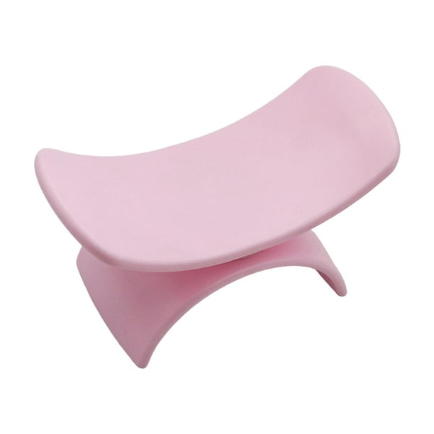 Reposabrazos para uñas, almohada portátil para manicura, accesorios antideslizantes para manicura. Rosado