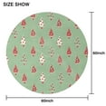 thumbnail image 6 of Green Christmas Tree Pattern Round Tablecloth 60"x60",Wrinkle Wipeable Table Cloth for Kitchen Dining Room Picnic Patio Party, 6 of 6