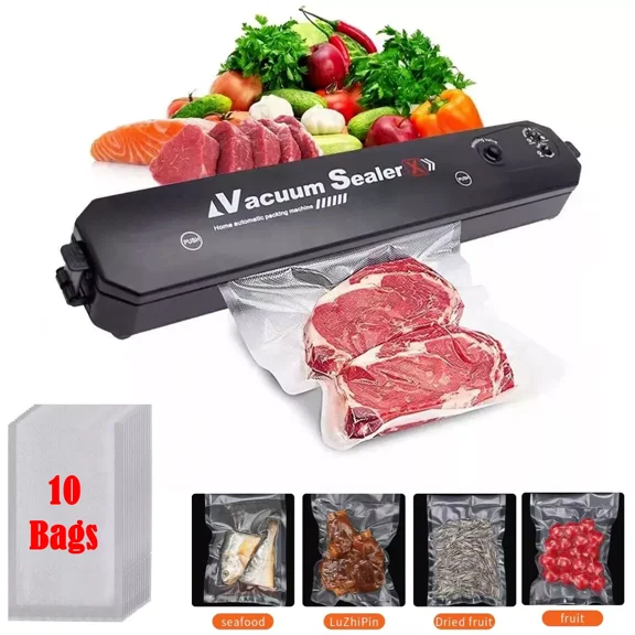Vacuum Sealer Machine Seal A Meal Food Saver Automatic System With 10 Seal Bag