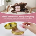 thumbnail image 5 of Body Powder Puff and Container for Women, Portable Tin Jar for Loose Dusting, Ideal for Bath, Travel and Home Use, 5 of 9