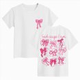 thumbnail image 3 of KPOPLK Toddler Girls Graphic T Shirts Cotton Cute Spring Summer Short Sleeve Tees Soft Breathable Tops 2-12T Size 2-3 Years,White, 3 of 6