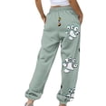 thumbnail image 3 of Womens Tracksuit Bottoms Printed Workout Pants with Pockets Wide Leg Cargo Trousers Baggy Jogging High Waisted Tracksuit Bottoms, 3 of 4
