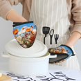 thumbnail image 6 of Pofeuu Vibrant Field Of Blossoms Print Thickened Mini Silicone Oven Mitts Heat Resistant, Rubber Oven Mitt Gloves, Finger Pinch Grips, Pot Holder, Silicone Potholder, 6 of 7