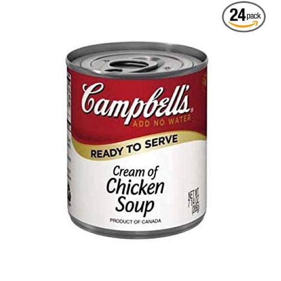 Campbells Ready To Serve Cream of Chicken Soup - 7.25 oz. can, 24 per case