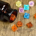 thumbnail image 4 of Cusdie 7-Die Resin DND Dice, Polyhedral Dice Set with Aurora Glitters for Role Playing Game Dungeons and Dragons D&D Dice MTG Pathfinder, 4 of 5