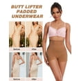 thumbnail image 6 of GAI YI Women's High Waist Seamless Butt Lifter Shorts with Removable Hip Pads - Tummy Control Shapewear Brown Size XL, 6 of 7