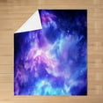 thumbnail image 5 of Purple Galaxy Throw Blanket for Kids Teens Girls Boys,Glitter Starry Sky Fleece Blanket All Season,Out Space Universe Star Flannel Blanket Baby 30x40 Bedroom Decor,Nebula Art Bed Blanket Lightweight, 5 of 7