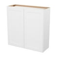 thumbnail image 4 of Furinno Shaker Wall Kitchen Cabinet 2 Doors-2 Shelves, Ready to Assemble, 12 D x 36 W x 36 H, White, 4 of 8