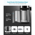 thumbnail image 4 of Destilador de agua VEVOR 4L 1750W con recipiente de vidrio de acero inoxidable, 4 of 9