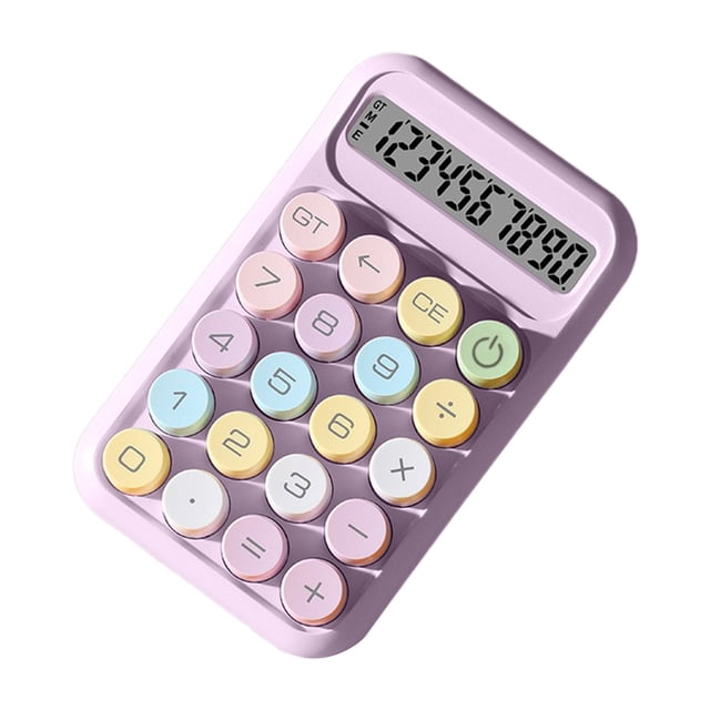 Birdeem Calculator Small Basic Calculator Cute Calculator Cute Calculator Small Portable Scientific Calculator for Students 10 Digits Mini Body Plastic Keys Non-Slip Bottom Pad Clear Keys