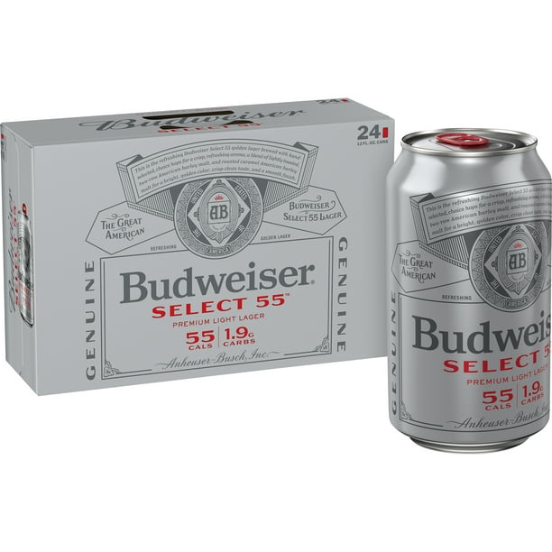 Budweiser Select 55 Light Beer 24 Pack 12 Fl Oz Cans 2