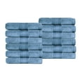 thumbnail image 2 of BNM Turkish Cotton Heavyweight Face Towel Set, Denim Blue, 2 of 5