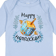 thumbnail image 4 of Inktastic Happy Hanukkah Dreidel and Laurels Boys or Girls Long Sleeve Baby Bodysuit, 4 of 5