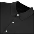 thumbnail image 5 of Hvyesh Men's Short Sleeve Dress Shirt Regular Fit Button Down Collar Oxford Shirts 2025 Summer Work Shirt with Pocket, 5 of 8