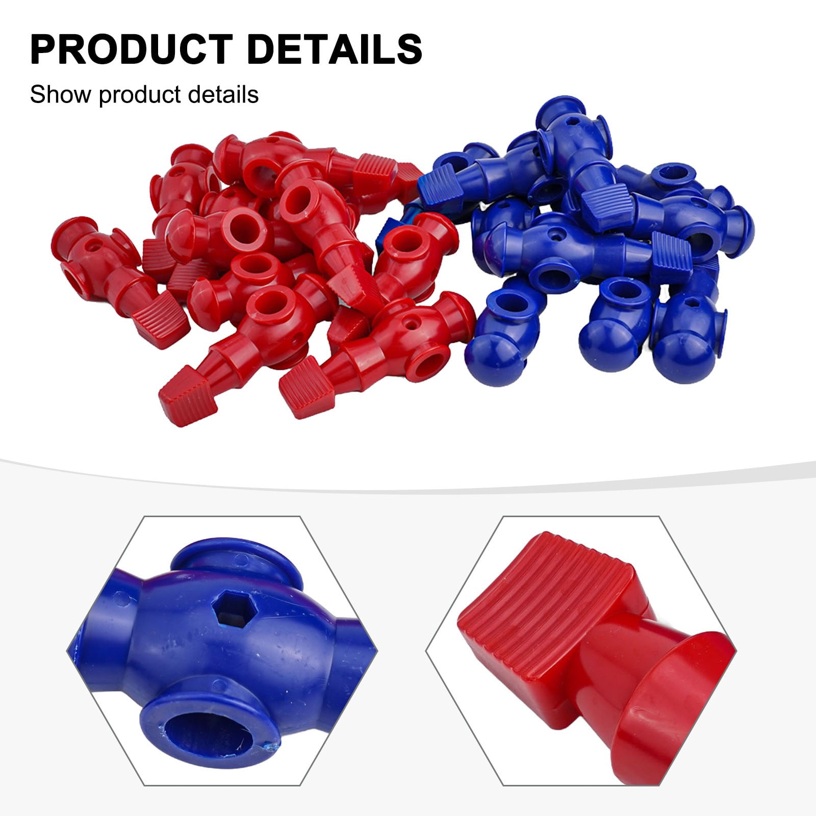 22pcs Table Foosball Men Player Table Soccer Football Player Table Foosball Doll Red blue