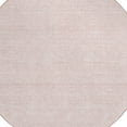 thumbnail image 5 of 8' Pink And Gray Round Geometric Washable Indoor Outdoor Area Rug, 5 of 5