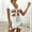 White, variant on TMOYZQ Women's Mini Tie Front Cut Out Ruffle Mini Dress V Neck Short Sleeve Bodycon Dresses