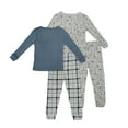 thumbnail image 2 of Le Top Baby Boy & Toddler Boy 4 Pc Mixed Pajama Set, 2 Long Tops 2 Long Bottoms, Sizes 12 Months-4T, 2 of 2