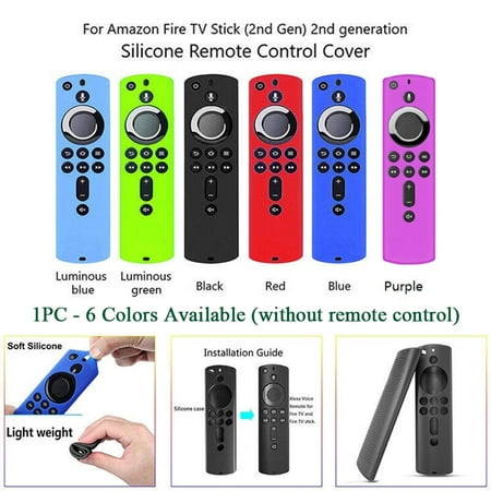 ALLTIMES Silicone Remote Control Protective Cover for Amazon Fire TV Stick 4K, Anti-skid Fire Stick Remote Cover (without Remote Control)