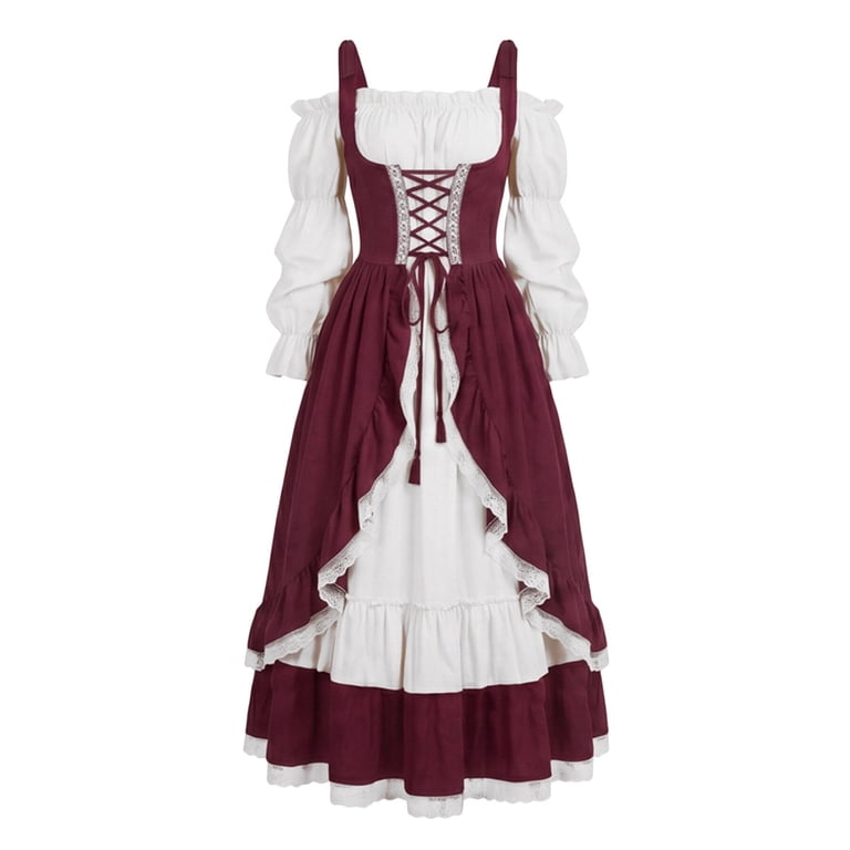 irish dress for women ABaoWedding Renaissance Costume Medieval Cosplay Black Small : Clothing, Shoes & Jewelry Our cotton dress is a great pick for hot days at the fair Mythrojan Traditional Irish Celtic Dress