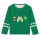 thumbnail image 5 of Blusas y camisas de manga larga con cuello redondo, moda del Día de San Patricio, blusa informal con estampado bonito de manga larga para niños y niñas., 5 of 5