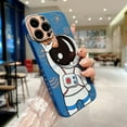 thumbnail image 3 of Compatible with iPhone 14 Pro Max Astronaut Case Women Girls Cute Candy Case Camera Lens Full Protection Soft Silicone Planet Cases for iPhone 14 Pro Max 5g 6.7 inch (Dark Blue), 3 of 12