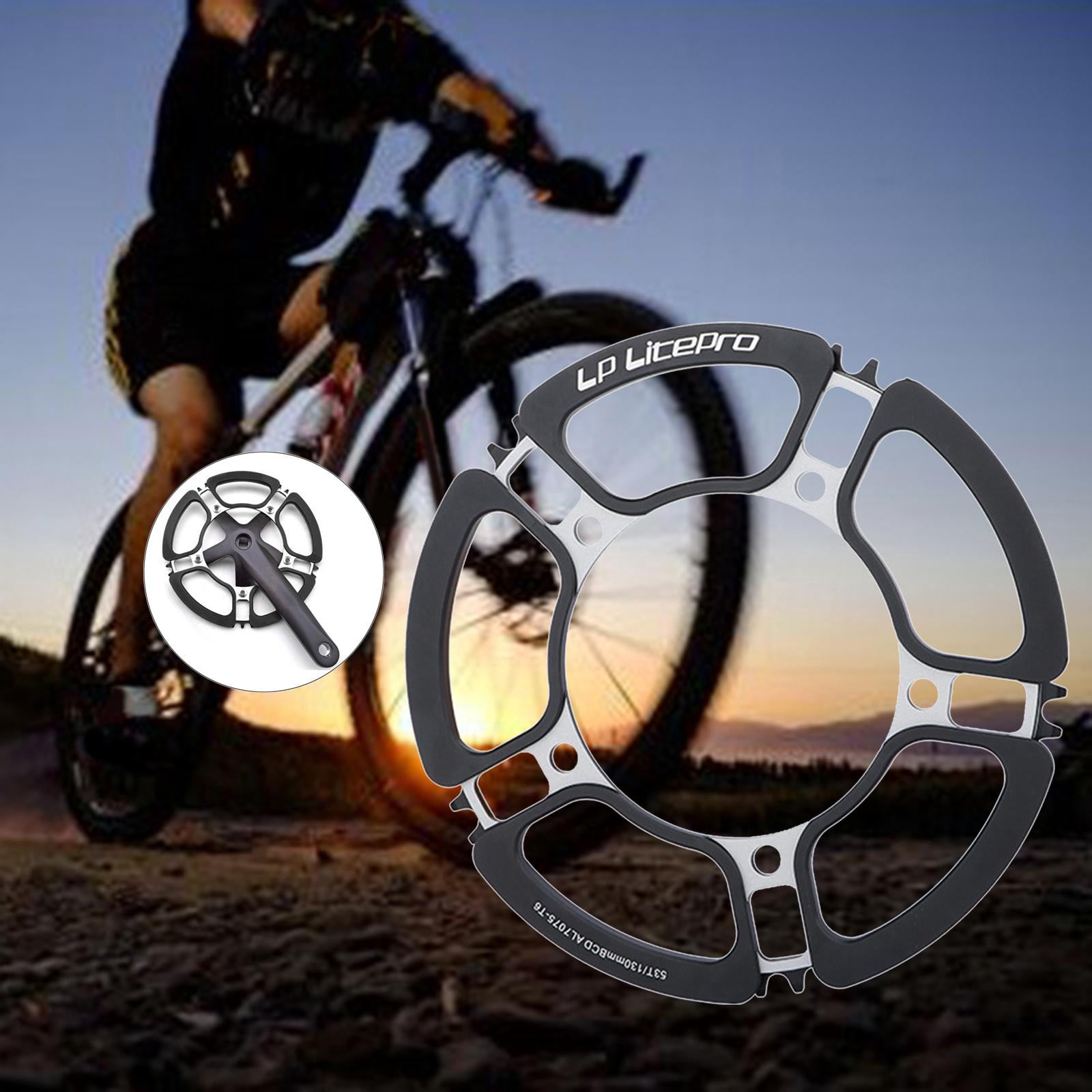 Pédalier Mono Plateau 46T 170mm – 130 BCD – Alu – VTT/Route – Neuf