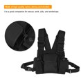 thumbnail image 3 of Black Nylon Chest Bag for Walkie Talkie Storage, Durable Military Bag for Two-Way Radios, Outdoor Sports Kits Accessory Partes Electronicas Octpeak No, 3 of 6
