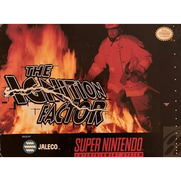 Restored The Ignition Factor (Super Nintendo, 1994) Fire Fighting Game (Refurbished)