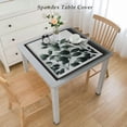 thumbnail image 2 of Sage Green Eucalyptus Leaves Tablecloth, Fitted Table Cover with Elastic for d Tables, Spring Summer Botanical Floral Table Cloth Outdoor Dinning Party Tablecloths, 2 of 7