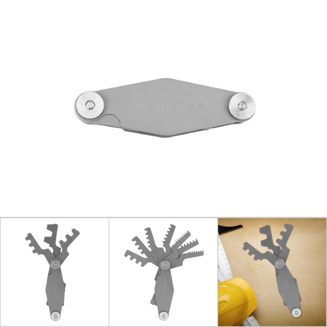 Carbon Steel Screw Pitch Gauge, High Hardness Thread Pitch Measuring Tool with Convenient Thread Size Checking for Production, Throughout Industry