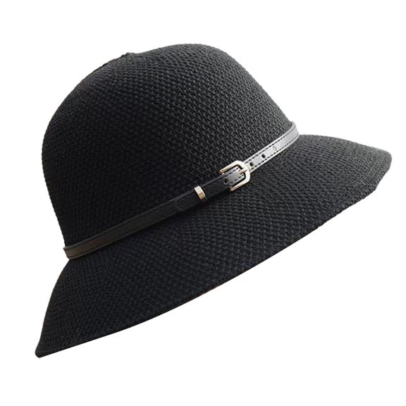 Sun Hat Wide Brim Breathable Round Comfortable Sun Protection Bucket Hat for Street Wear