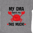 thumbnail image 3 of Inktastic Oma Loves Me Grandson Boys or Girls Baby Bodysuit, 3 of 4