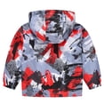 thumbnail image 5 of Zanarzt Kids Rain Jacket Toddler Rain Jacket Kids Cartoon Windbreaker Coat Baby Zip Hooded Outerwear Fall Spring Raincoat Red,7-8 Years, 5 of 5