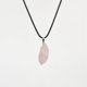 thumbnail image 1 of Granjero Gordo Colgante de collar hecho a mano, adecuado tanto para hombres como para mujeres, collar con colgante de piedra cruda irregular (rosa), 1 of 5