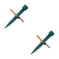 thumbnail image 6 of WORGEOUS 2pcs Ground Spike Parasol Umbrella Ground Spike Umbrella Base For Patio Umbrella Base Plastic Beach Umbrella Sand Anchor, 6 of 8