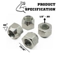 thumbnail image 2 of Tuercas para ruedas Mighty Fasteners de acero inoxidable 304 1/2-20, paquete de 20, 2 of 7