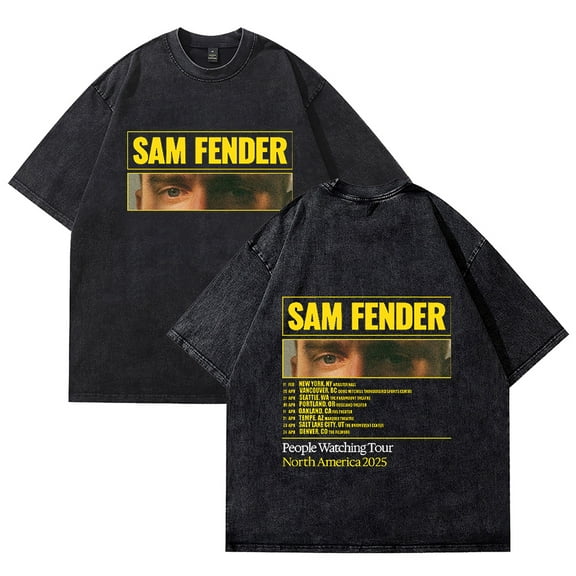 SAM FENDER T-Shirt Summer Crew Neck Short Sleeve T-Shirt Unisex Street Fashion Clothing Tops T-Shirt