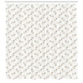 thumbnail image 2 of Ambesonne Antelope Shower Curtain, Detailed Sketch Animal Art, 69"Wx75"L, Peach Sepia and White, 2 of 2