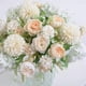 thumbnail image 5 of Xiao Hua Ramos de peonías de seda artificiales, claveles y arreglos florales para centros de mesa, bodas, comedores, decoración del hogar, juego de 2, color blanco, 5 of 5