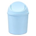 thumbnail image 1 of AUDeals - Mini bote de basura redondo de plástico, multifunción, con tapa agitadora, para escritorios, baños, cocinas y oficinas., 1 of 6