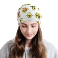 thumbnail image 2 of Naloa Kawaii Mexican Avocado Soft Beanie Hat, Knit Beanie Daily Beanie in Fine Knit for Women Men Winter Travel, Outdoor, 2 of 7