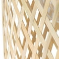 thumbnail image 7 of Bamboo Boho Caged Close to Ceiling Light, Farmhouse Vintage Woven Semi Flush Mount Ceiling Light for Hallway Foyer Bedroom Dining Room Kitchen Balcony, 7 of 7