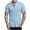 Light Blue, variant on Mens Shirts Summer Fashion Casual Solid Stand Collar Button Short Sleeve Blouse Tops Shirt