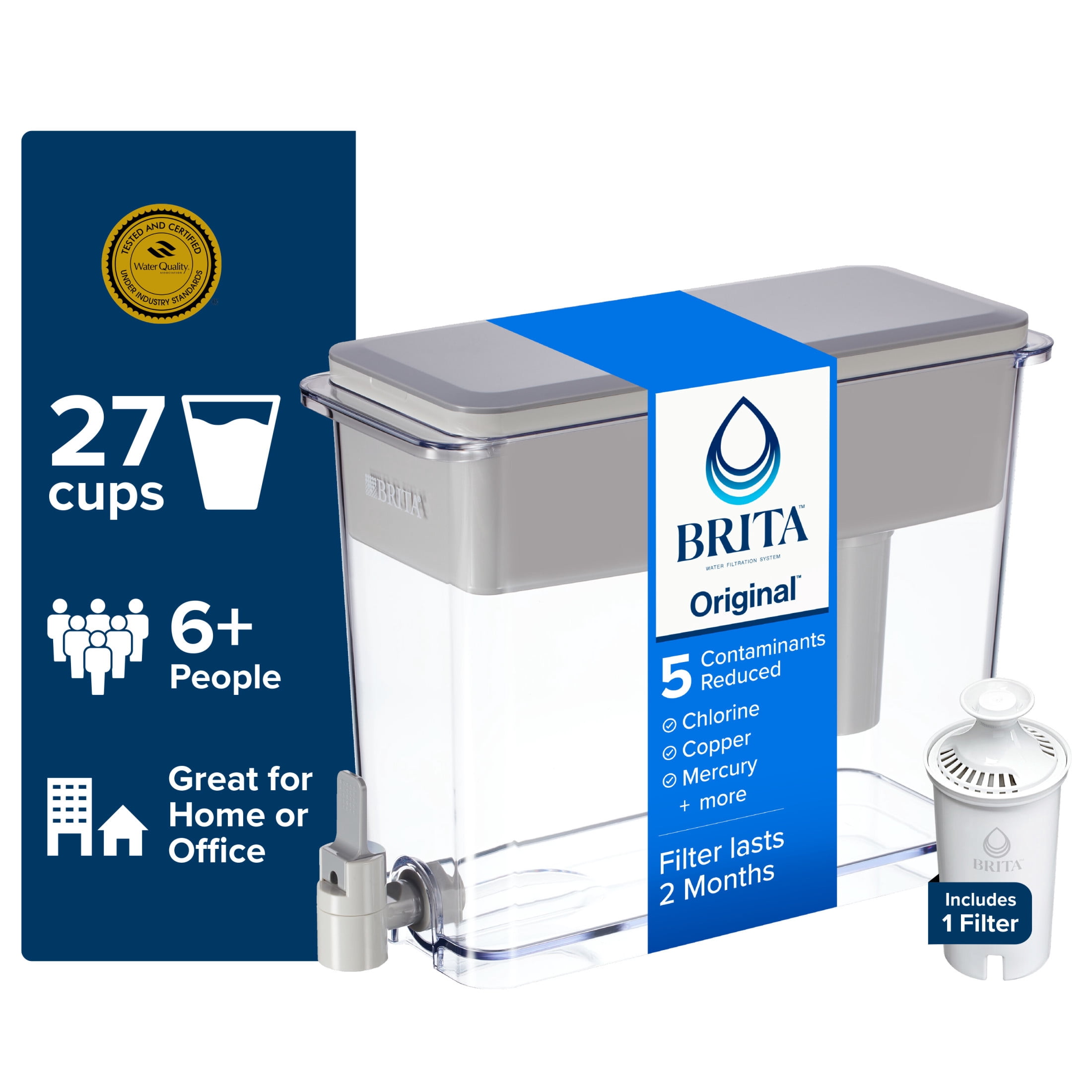 Beautiful by PUR 30 Cup Dispenser Pitcher Water Filtration System