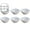 White, variant on Dvruxg 6 Pack Small Bowls, 4 Inch Wheat Straw Soy Sauce Dishes, Unbreakable Dessert Bowls, Dipping Sauce Cups, Mini Prep Bowls, Snacks, Sauce Ketchup, BBQ