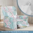 thumbnail image 3 of Xoenoiee Cherry Blossom Marble Print Stretch Recliner Couch Covers Chair Cover Form Fitted Non Slip Reclining Slipcovers for Standard Size Recliner, 3 of 7